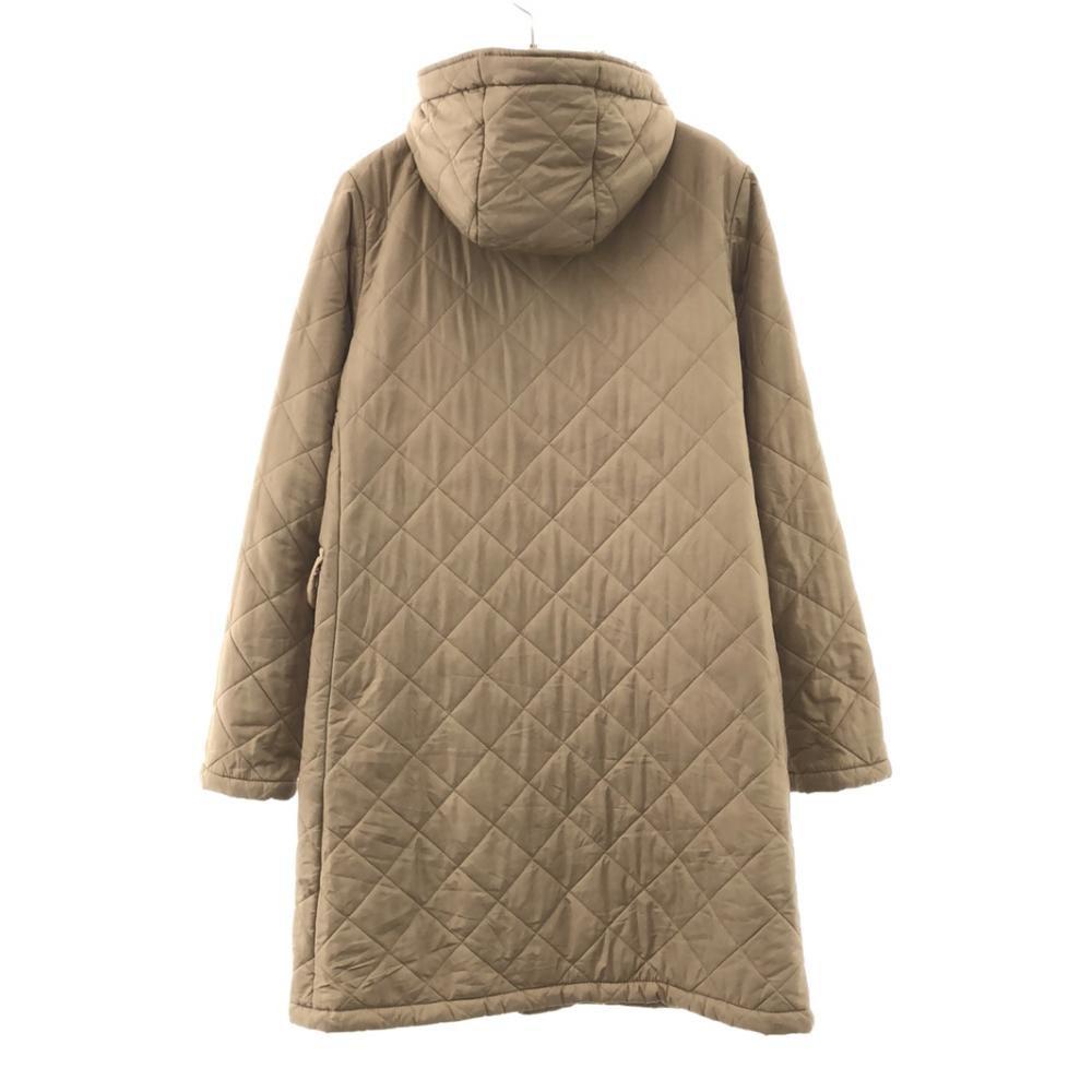 MACKINTOSH SCOTLAND Hooded Quilted Coat 36 Beige Back Bore Women Used