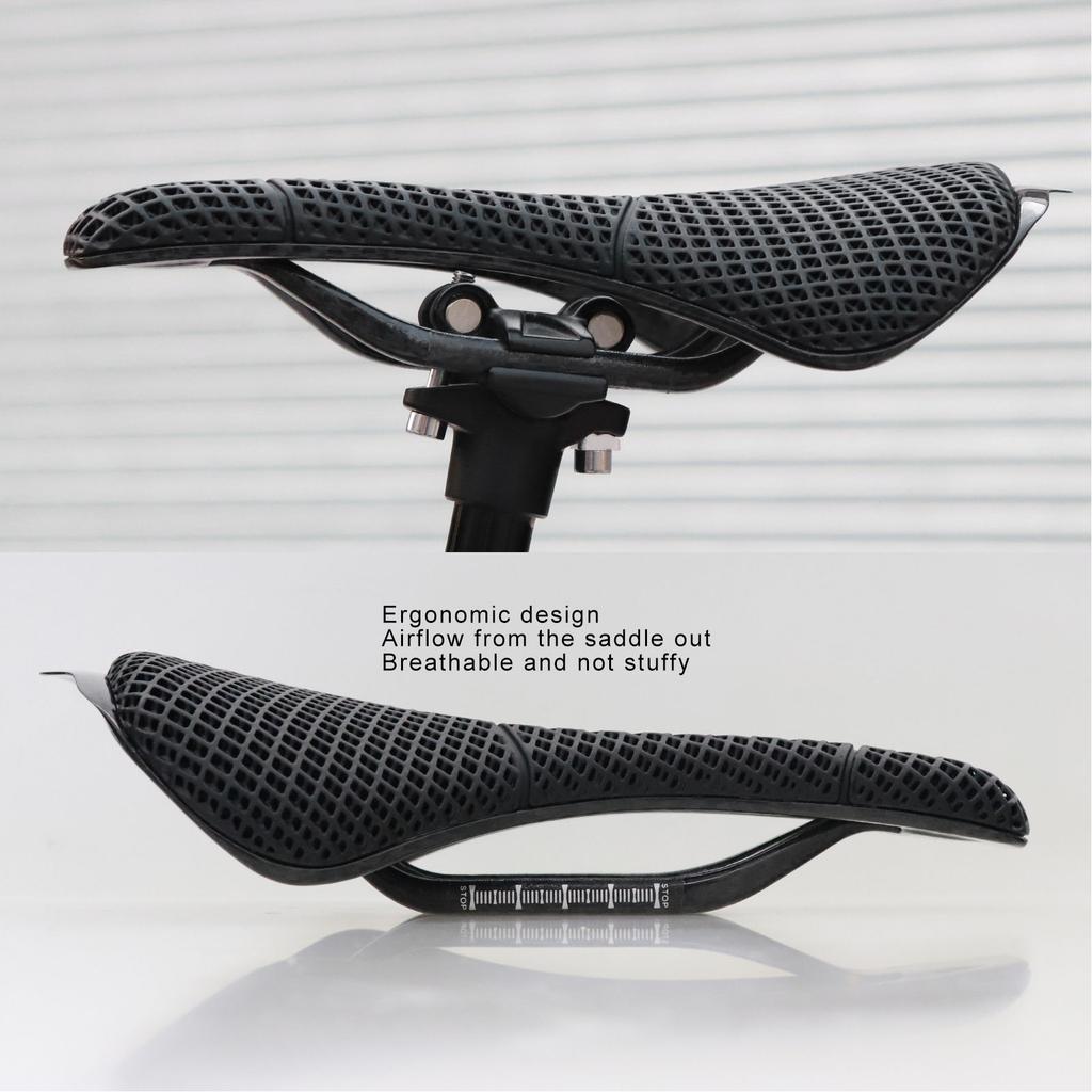 Siodełko rowerowe o wysokiej wytrzymałości, drukowane w 3D, z włókna węglowego, pusta poduszka rowerowa do rowerów górskich
