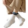 MiiOW Men's Socks, Summer Pure Cotton 100%, Double-Needle Mid-Calf Men's Socks, All-Cotton Sweat-Absorbing Long Business Casual Cotton Socks