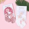 Cotton Flower Newborn Baby Hat & Socks Set (0-12 Months) - Spring/Autumn