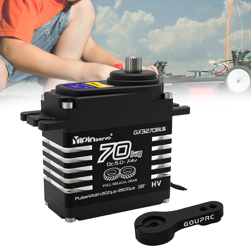 70KG Brushless Servos Digital Servos Metal Gear Steering Servos for 1/8 1/10 1/12 RC Truck Car Crawler Boat Robot