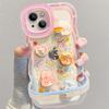 Applicable To Apple 15pro Mobile Phone Case IPhone 14 Gradient Cloud Doll 13/12 Wave Edge Invisible Double Bracket