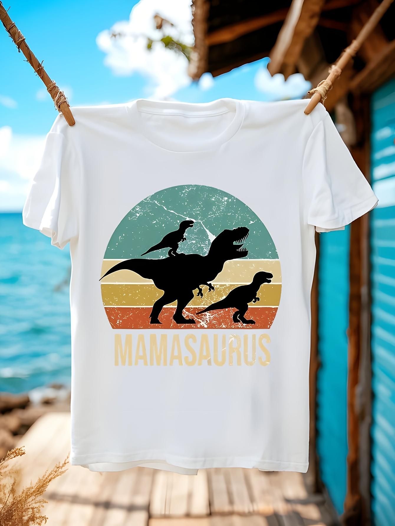 Wo Funny Tshirt Funny Mamasaurus Rex Dinosaur Graphic Tsh... XXXL