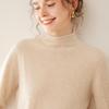 Fanzhen Women's Semi-High Collar Cashmere Sweater