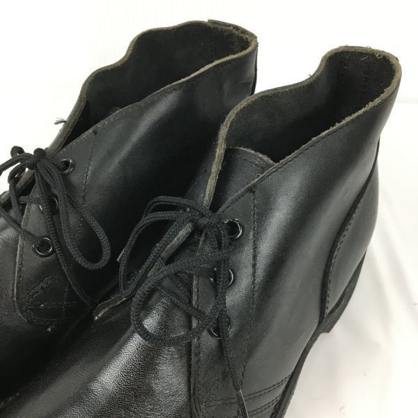 Lata 80. Vintage Buty Addison Shoe Co Z41-1983/75 Rozmiar 6.5R 24.5 Stalowy Nosek U.S. Czarne buty służbowe marynarki wojennej(UŻYWANY)