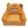 Kids Folding Sofa Plush Fabric Sponge Cartoon Pattern Toddler Flip Open Couch for Rest Reading