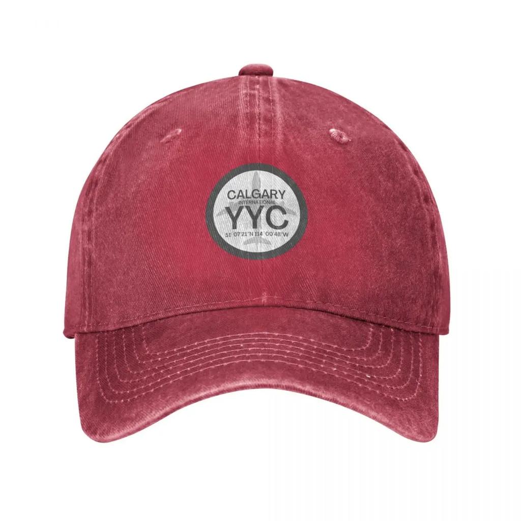 Calgary YYC Calgary International Airport Baseball Cap Beach Outing Icon Brand Man cap Golf Men Womens