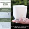 1Pcs Square Double Layer Flowerpot White Self Watering Plant Pot For Home Indoor Outdoor Balcony Garden Plants Decor Flowerpot