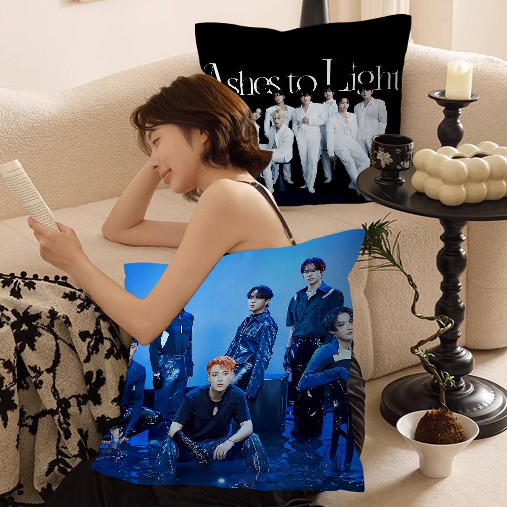 KPOP A-ATEEZs Personalized Pillow Cover Kids Bedroom Wild Party Decor Pillowcase Kid Birthday Shower Gift