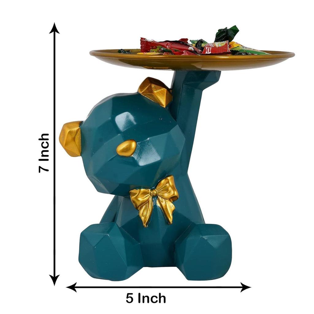 Cool Dog Showpiece Platter Dog Showpiece for Home Decor Showpiece | Kitchen Decorative Item (Multicolor)