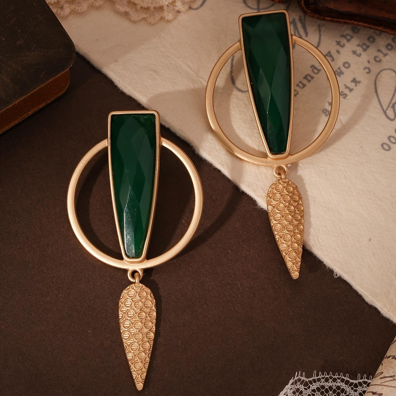 

Модные серьги-подвески для женщин Jewelr зелёный