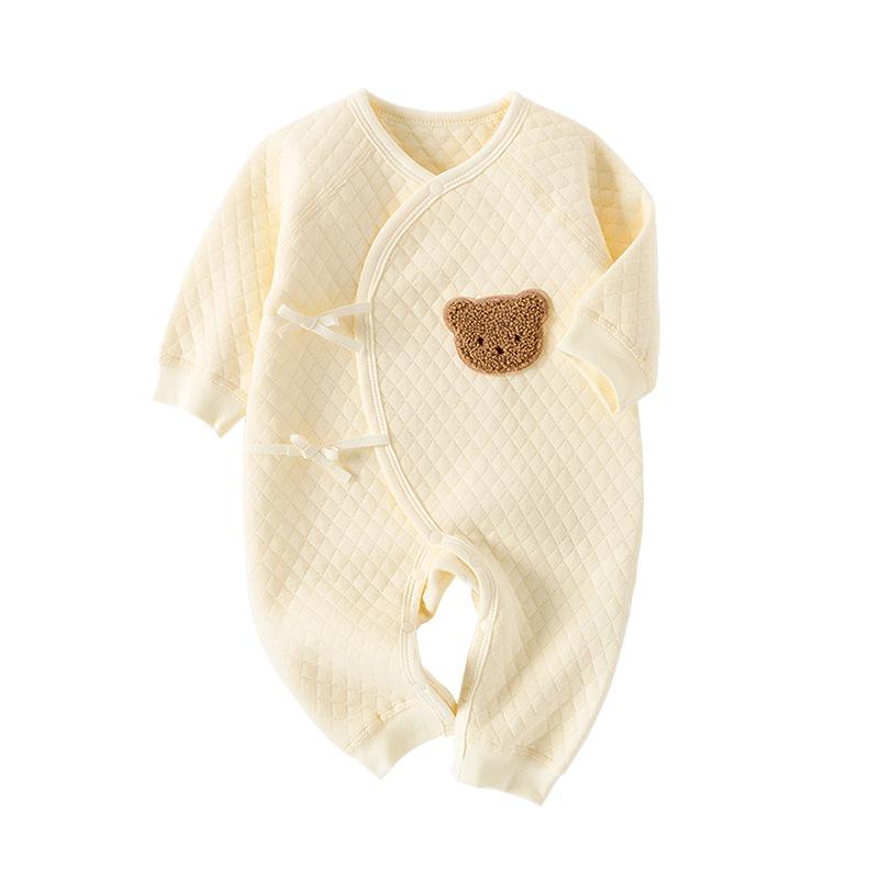 Baby Cotton-Padded Romper: Warm, Thin Cotton Crawling Suit for Boys & Girls - Perfect for Spring, Autumn, and Winter
