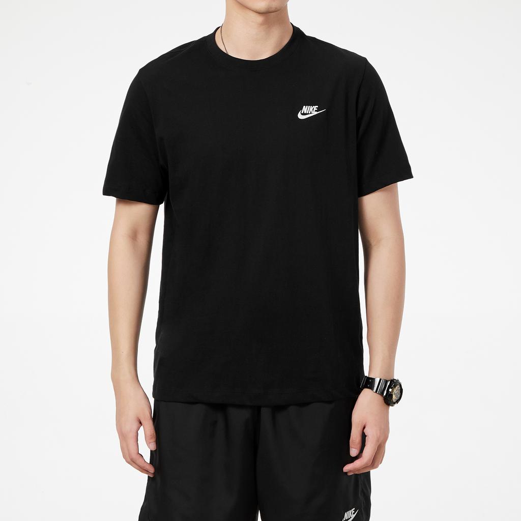 Nike Letter Round Neck Loose Short Sleeve T-Shirt Elastic Waist Shorts Set Men sets AR4999-013+DH6764-100