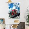 Kw Heavy Trucks Wall Decor Tapestry Art For Pet Memorial Birthdaywedding Party Backdrop Family Gift