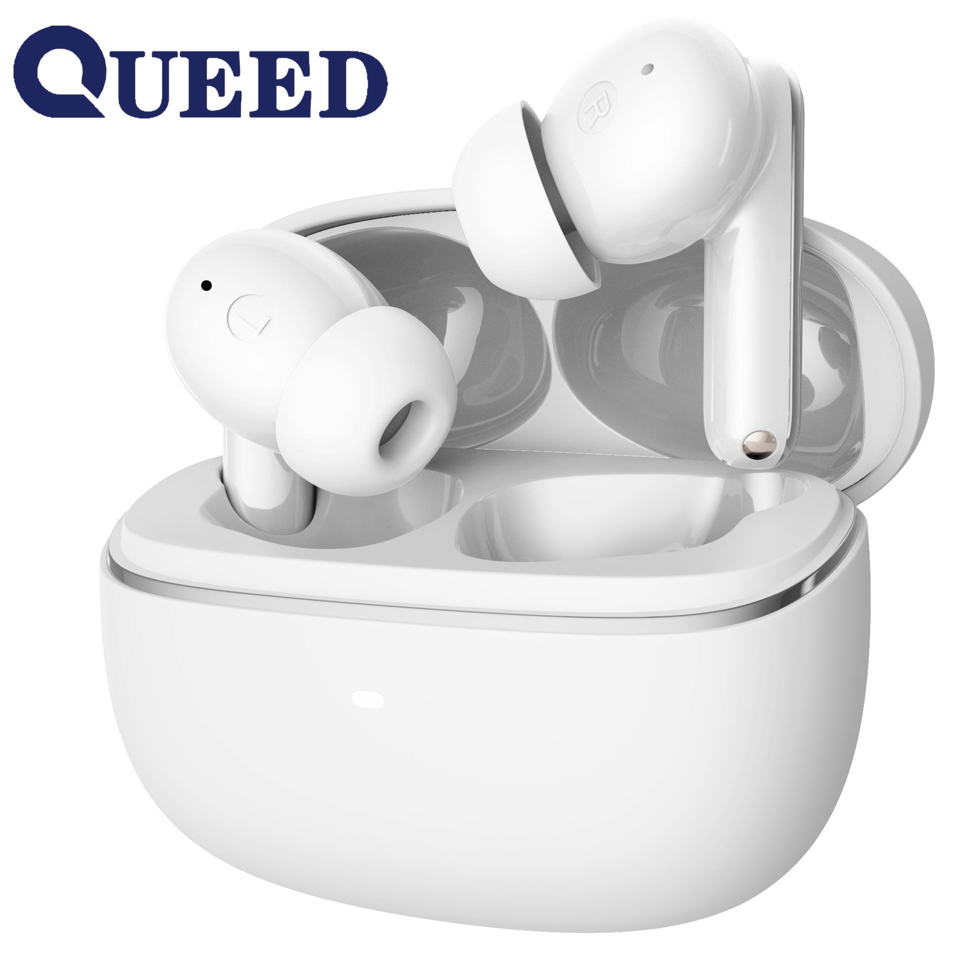 

Новая беспроводная Bluetooth-гарнитура TWS с шумоподавлением в наушниках 5.3 Спортивная Bluetooth-гарнитура белый