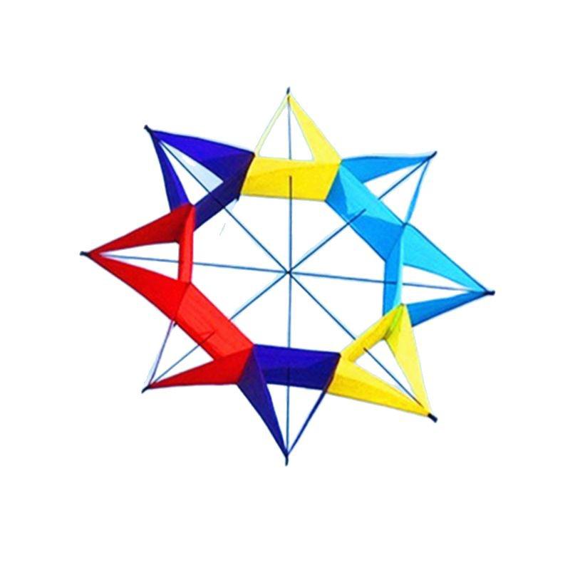3D Plum Blossom Kite: Octagonal Hexagonal Rainbow Bestseller