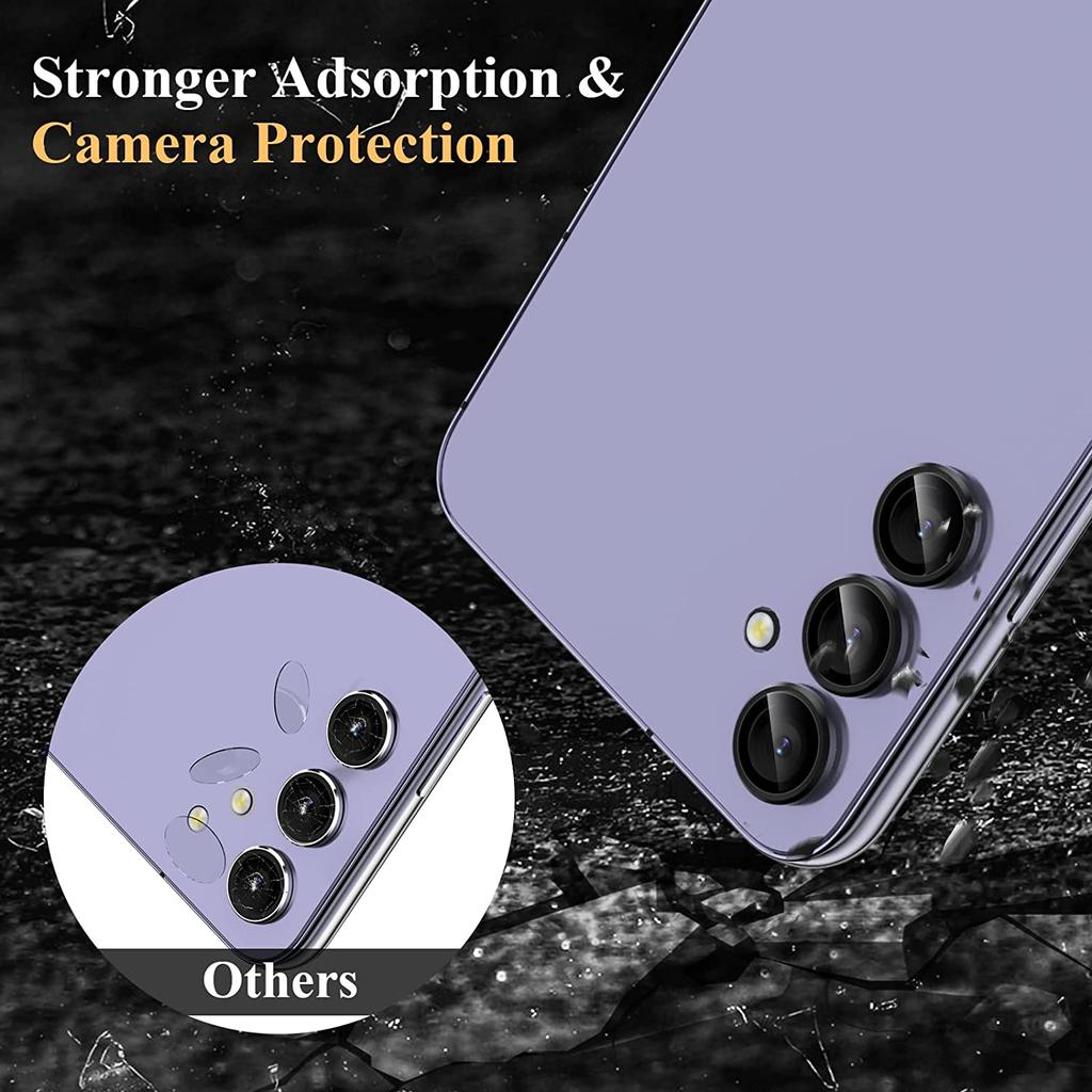 Luxury Tempered Glass Metal Camera Lens Protector for Samsung Galaxy A54 A34 A14 A24 A 54 5G S22 Plus S23 Ultra Screen Protection Film