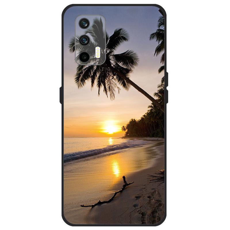 Funda Para Realme GT 5G Funda RMX2202 Cubierta Trasera de Silicona Suave Para OPPO Realme GT 5G 6.43 pulgadas Dibujos Animados TPU Parachoques de Teléfono Bolsas Estuche