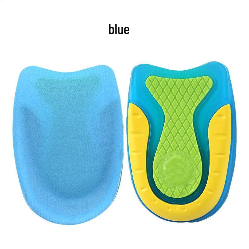 Unisex High-Elastic Shock-Absorbing Heel Pad for Plantar Pain Relief - Three-Color Sports Running Insert