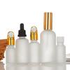 Transparent 30ml Glass Essential Oil Bottle with Frosted Rubber Dropper - Travel-Size Cosmetic Sample Container