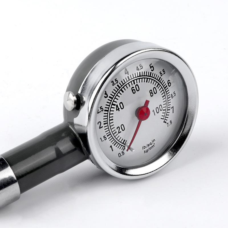 Car Tire Pressure Gauge Stainless Steel Inflation Pressure Gauge High Precision Meter Detector Repair Tools For Mechanical Tires