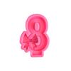 Bowknot Baking Molds Bow Number Silicone Mould Handmade Epoxy Resin Casting Molds DIY Cake Chocolate Decorating Tool
