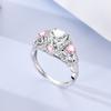 Latest In Genuine Copper Pink Bow Ring Design Simple Ring Zircon Bands Fashion Luxury For Women Party Anniversary Wedding Present Choice