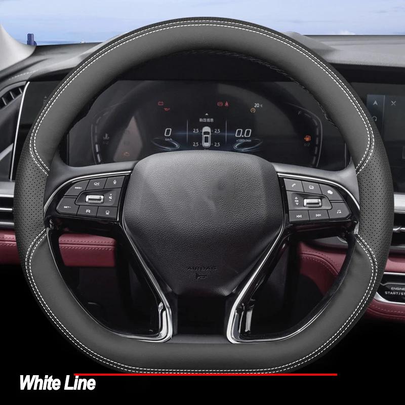 High Quality Leather Braid on Car Steering Wheel Cover for Changan Chana UNIK UNI-V CS55 Plus CS75plus CS75 Wrap Protector