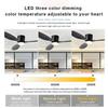 Variable Frequency Ceiling Fan Lamp Six Wind Speeds Adjustable Electric Fan Light Three Color Dimming Mobile Phone Control Fan