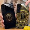 Bitcion Pattern Phone Case for Samsung Galaxy S26 S25 S24 S23 S22 S21 S20 Note20 Plus FE Ultra Glass Protective Cover