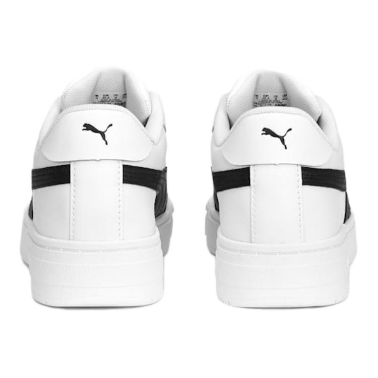 Puma Classic Comfortable Casual Durable Low-Top Kids Skate Shoes Kids skate shoes White Black 382277-11