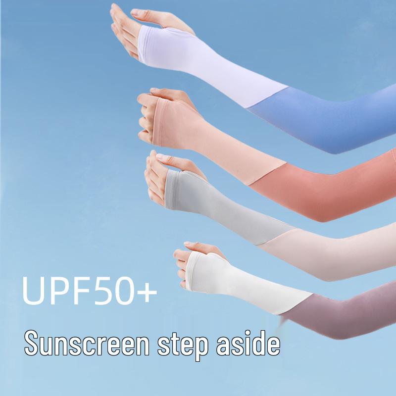 

Женские уличные рукава из ледяного шелка с защитой от УФ-лучей One Size