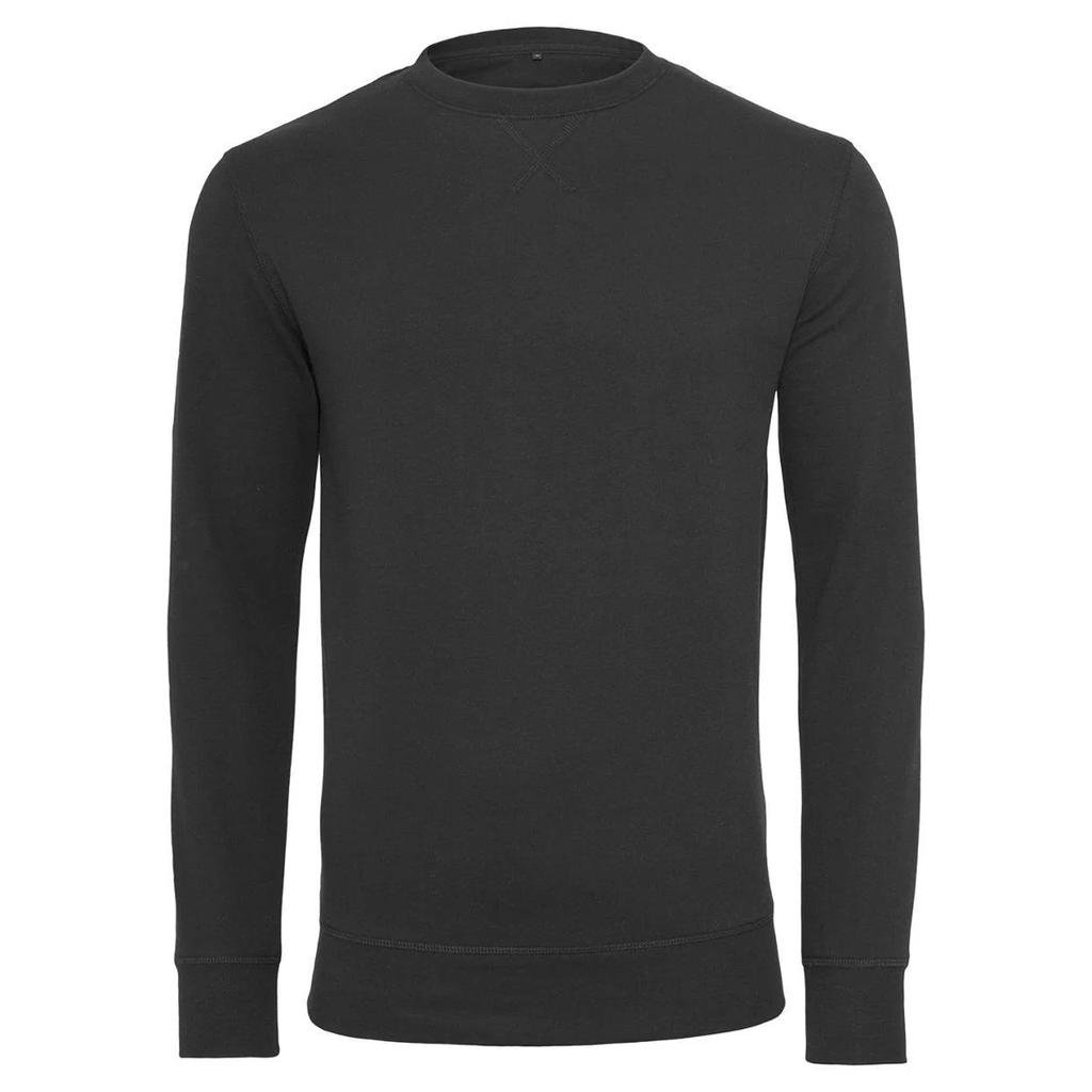 Build Your Brand Unisex Adult Light Crew Neck Sweatshirt