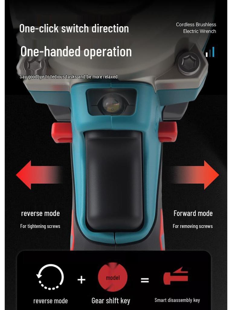 Cordless Multi-Functional Brushless Impact Wrench & Electric Screwdriver Set