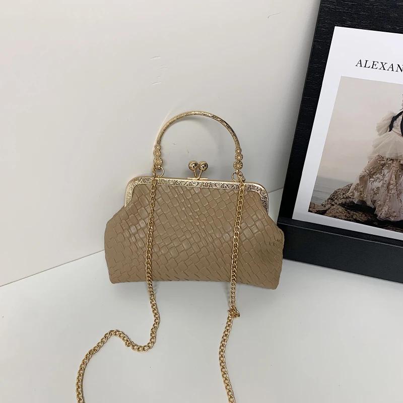 Women's Fashion Solid Top Handle Bags Three-dimensional Hasp Zipper Bun Type PU Bags