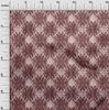 oneOone Cotton Flex Dark Brown Fabric Geometric Sewing Material Print Fabric By The Yard 40 Inch