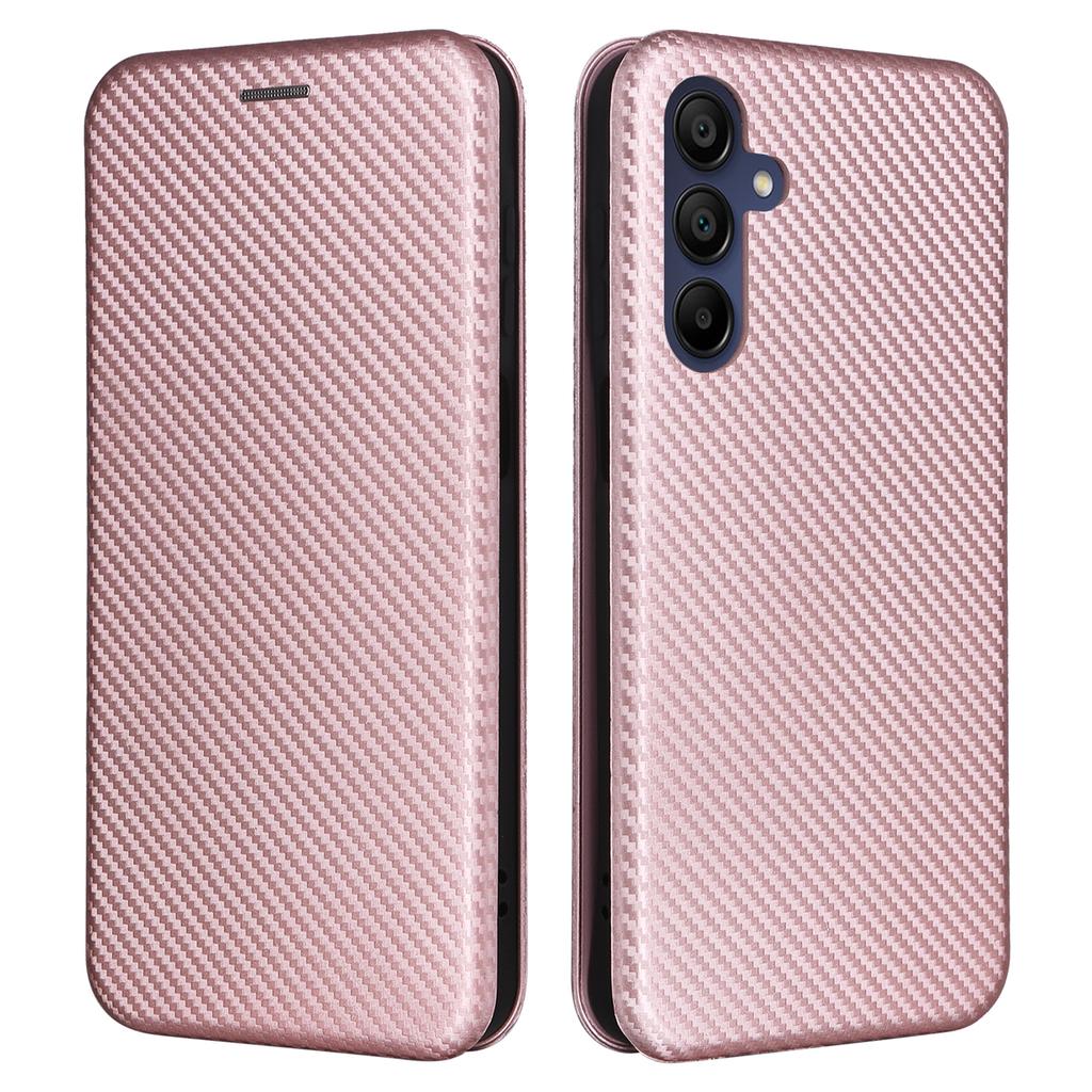 For Samsung Galaxy A16 5G/A16 4G Case Carbon Fiber Texture Drop-Proof PU Leather Phone Cover