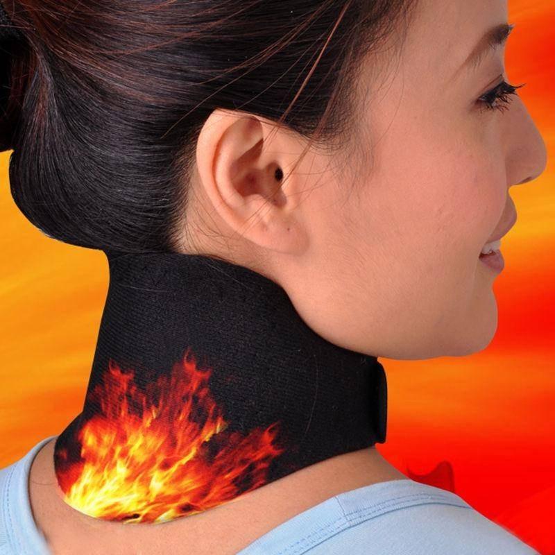 Cozy Neck Protection Wrap Self-heating Black Thermal Neck Brace For Men And Women
