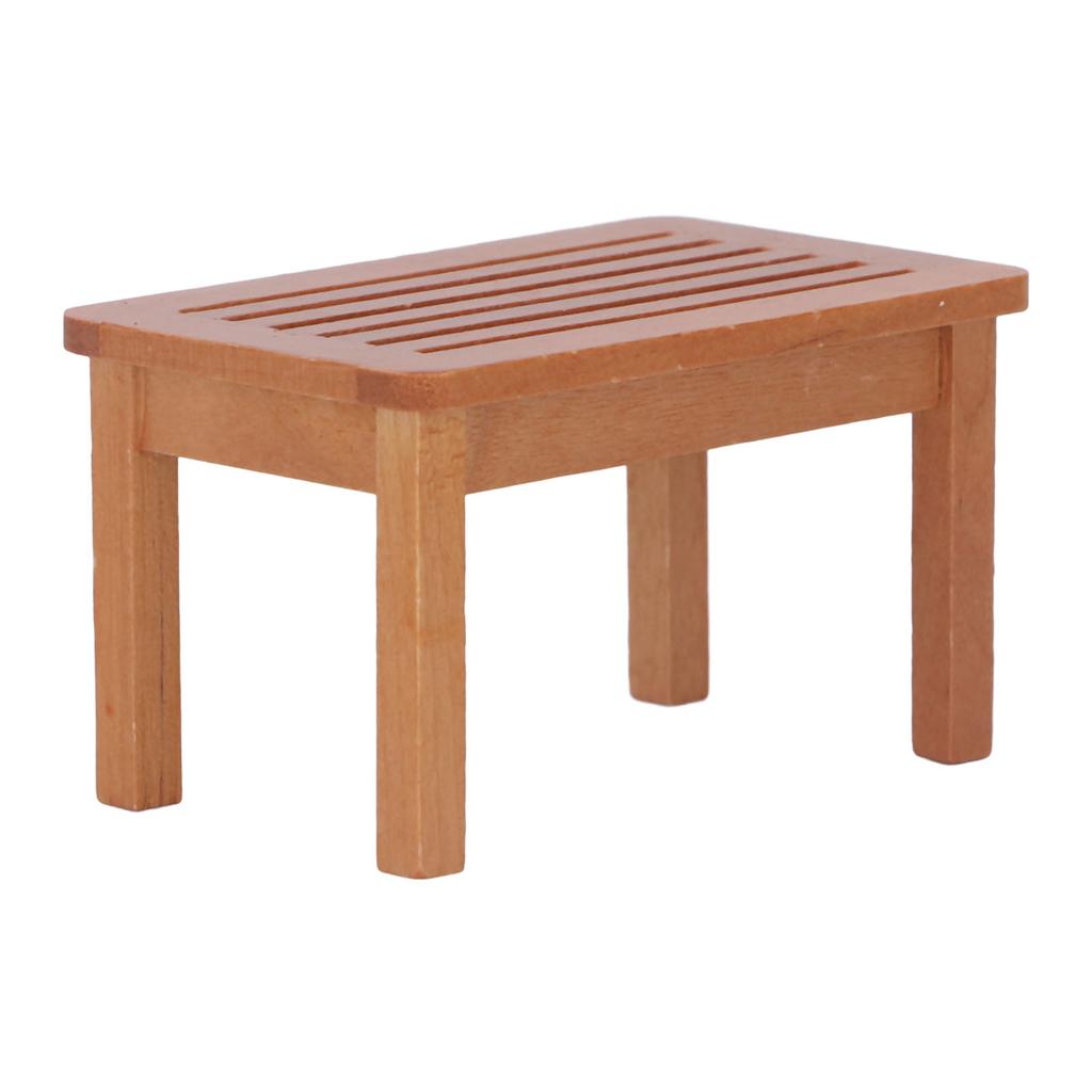 Puppenhaus Miniaturbank Lebendiges Lebensechtes Aussehen Reine Farbe Puppenhaus Gartenhocker für 1:12