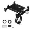   Anti-slip     Phone Holder Mount Aluminum Bike Handlebar Mobile Phone Holder Handlebar Clip Stand for 3.5-6.2inch Smart Mobile Phon