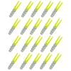 20Pcs 5CM/2G Soft PVC Worm Bait Fork Tail Two-color Bionic Artificial Worm Lure Swimbait Saltwater Freshwater Fishing Accessories