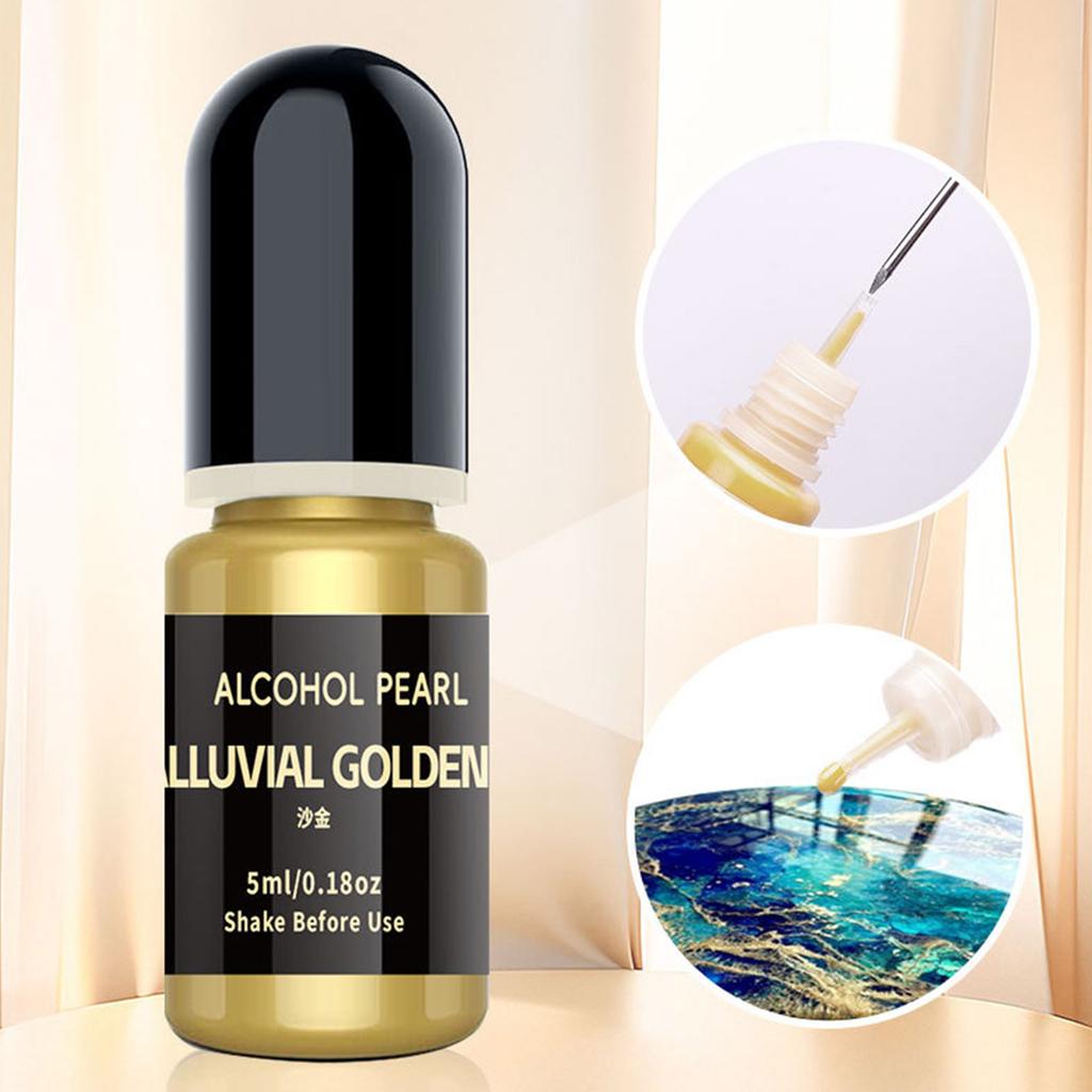 Metallic Alcoholinkt Set 12 Kleuren voor Epoxy Resin Kunst en Schilderen Geconcentreerde Glans Kleurstof voor Creatieve DIY Projecten