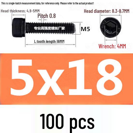 High-Strength Grade 12.9 Internal Hex Head Screws M1.4-M20