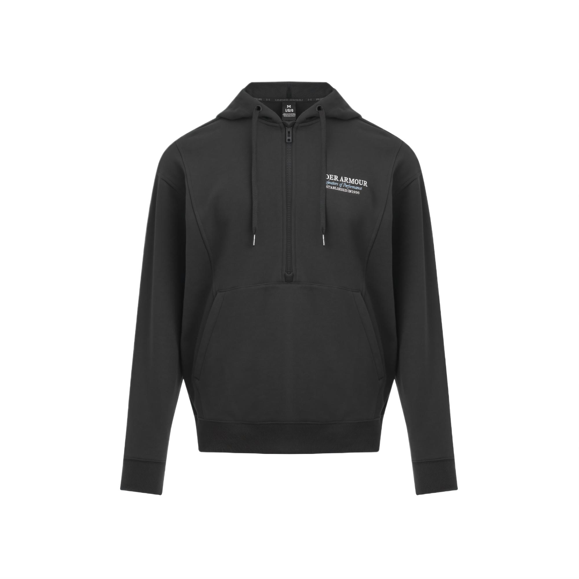 

Under Armour Оригинальный худи с молнией до середины груди, вязаный в рубчик, мужские свитшоты 6010097-001 XL