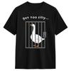 Funny Duck Print Casual Sports Printed Tshirt Women Round Neck Running Fitness Short Sleeves Tops Womens Activewear Fashion