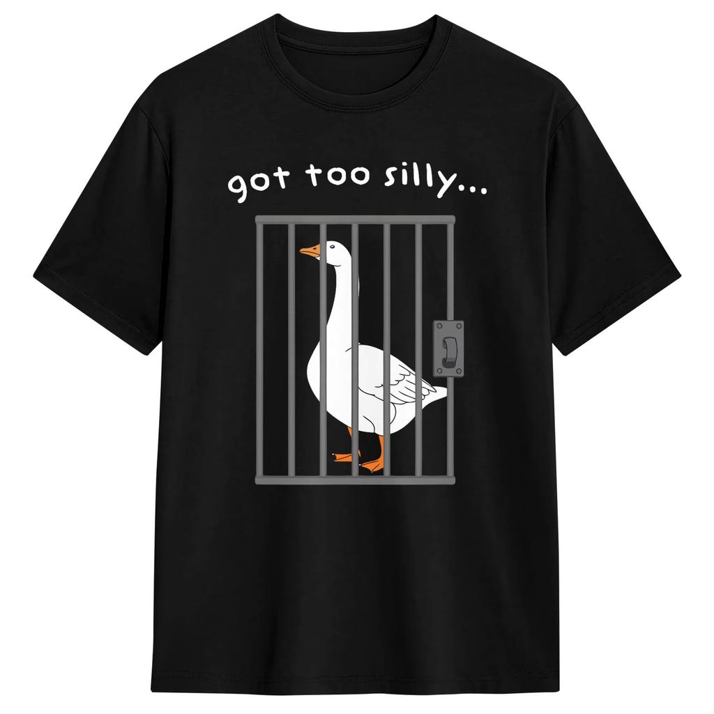 Funny Duck Print Casual Sports Printed Tshirt Women Round Neck Running Fitness Short Sleeves Tops Womens Activewear Fashion