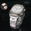 Luxury Stainless Steel Band For Apple Watch Ultra 2 49mm 46mm 42 40 41 45mm 38mm Metal Bracelet for iWatch 10 9 8 7 6 5 SE Strap