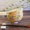 Washa No Kura Pair Rice Bowl Stylish Tableware Kutani Ware Married Couple Bowl Hanazume Ceramic Tea Bowl Brand Japanese Tableware