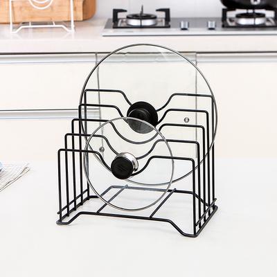 Simple Multi-layer Pot Cover Storage Rack, Thickened Pot Cover Rack, Kitchen Countertop Cutting Board Storage Rack, Kitchen Supplies