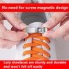 1Pair No Tie Shoe Laces Magnetic Buckle Cordones Elasticos Zapatillas Ties Elastic Laces Sneaker Kids Adult  Shoelace For Shoes